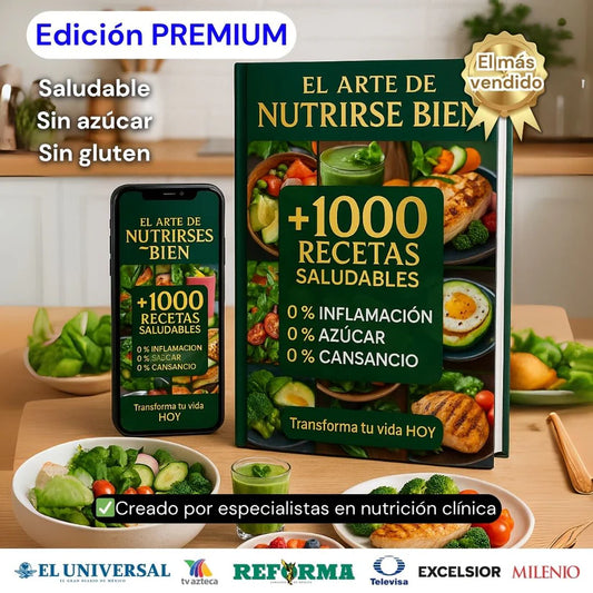 +1000 RECETAS SALUDABLES EXCLUSIVAS + 20 REGALOS PREMIUM